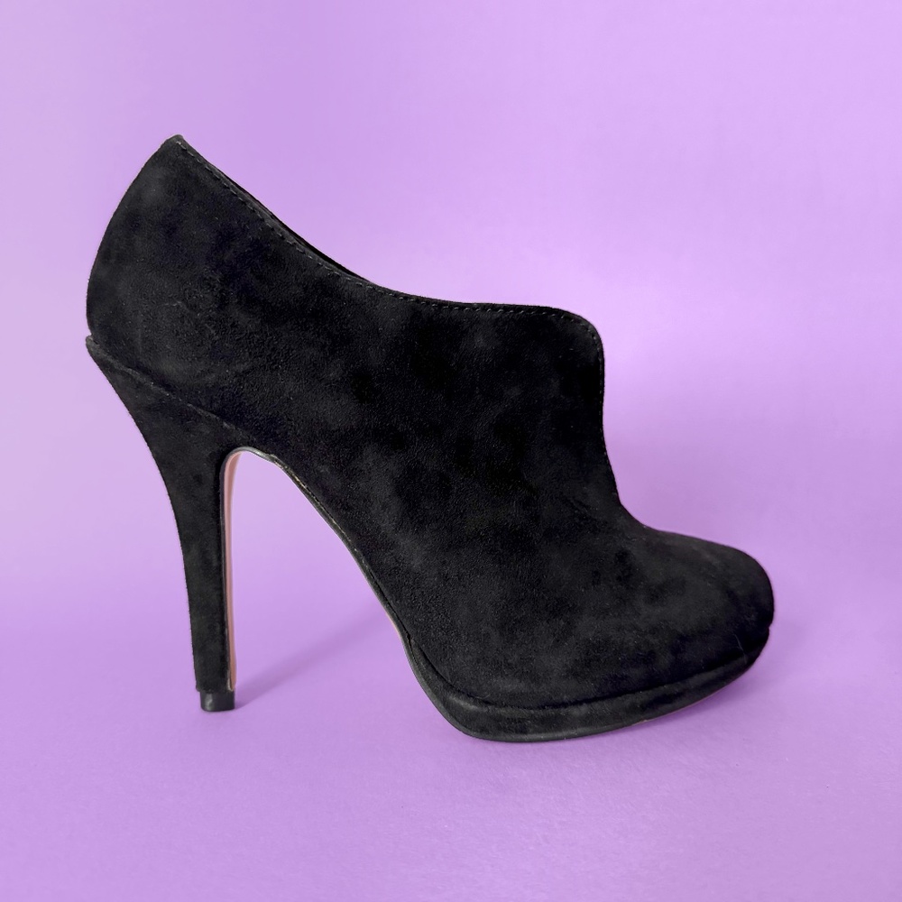 ALDO Women's "Tallo" Black Suede Stiletto Bootie Size 7